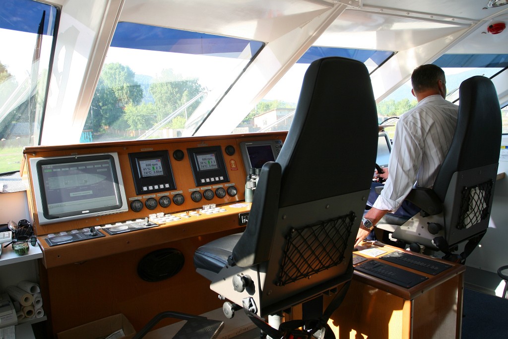 Енисейск. Wheelhouses, Control panels