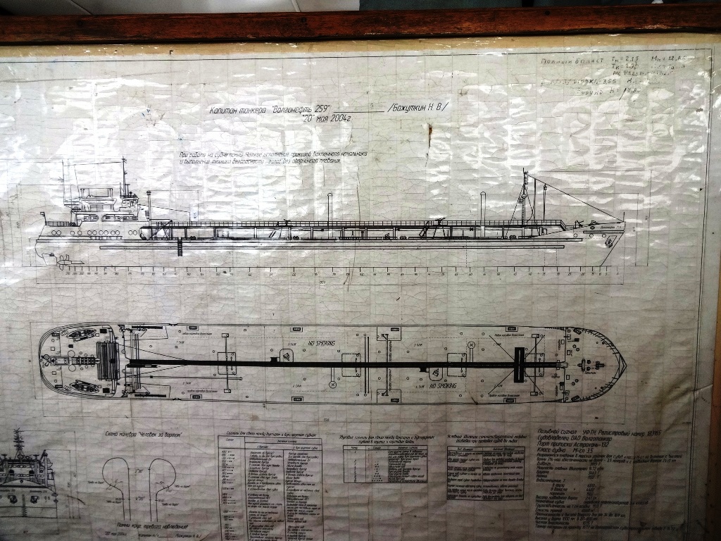 Волгонефть-259. Планы, схемы, таблицы с судов