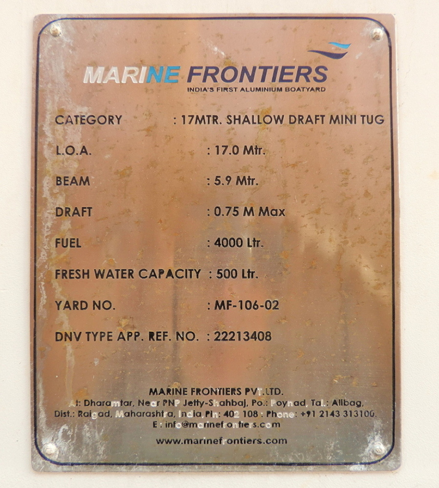 MF-106-02. Shipbuilder's Makers Plates