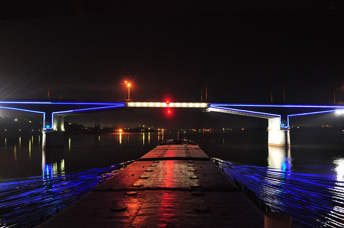 Kama River, View from wheelhouses and bridge wings