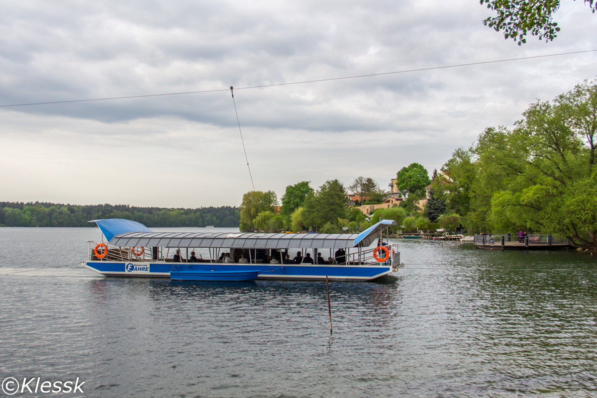 Straussee Fähre. Электропаром на озере Штраусзе (Straussee)