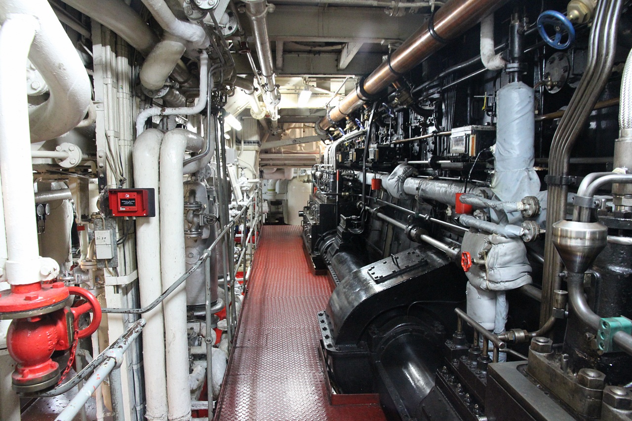 Cap San Diego. Engine Rooms