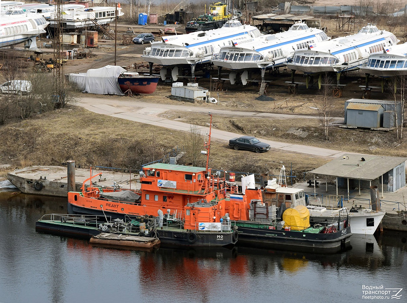 М-2, Редут, Метеор-214, Конструктор Алексеев, Метеор-202, Неопознанный понтон (30 метров), Неопознанный понтон №2