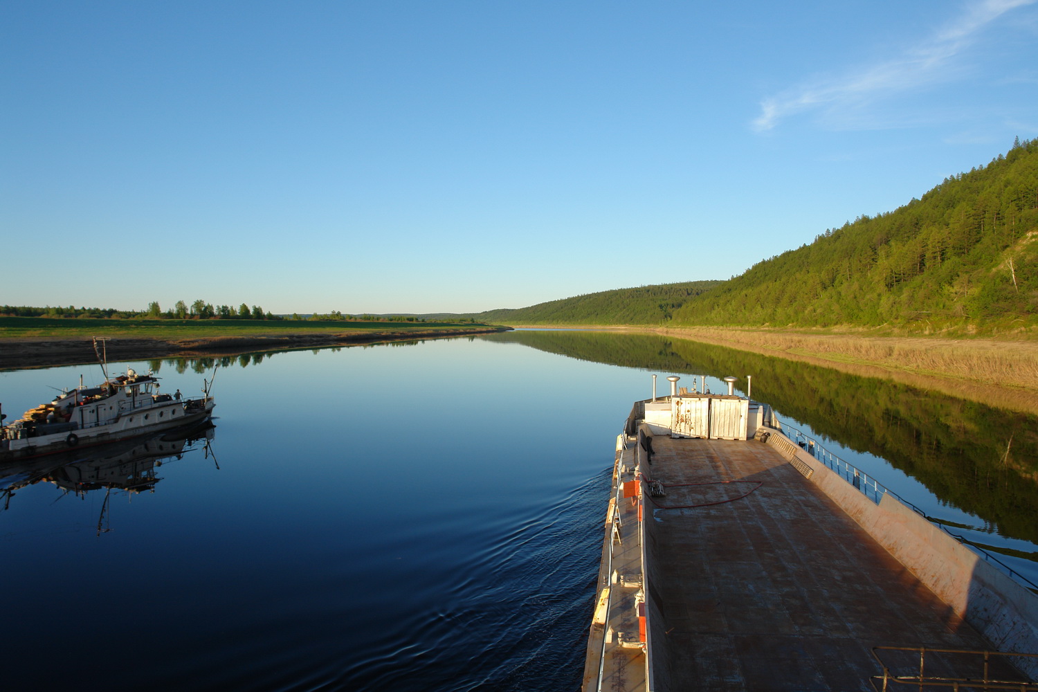 ТР-6. Река Лена, View from wheelhouses and bridge wings