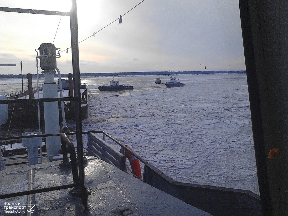 МП-1129, Тиман, Краб, Феникс. View from wheelhouses and bridge wings