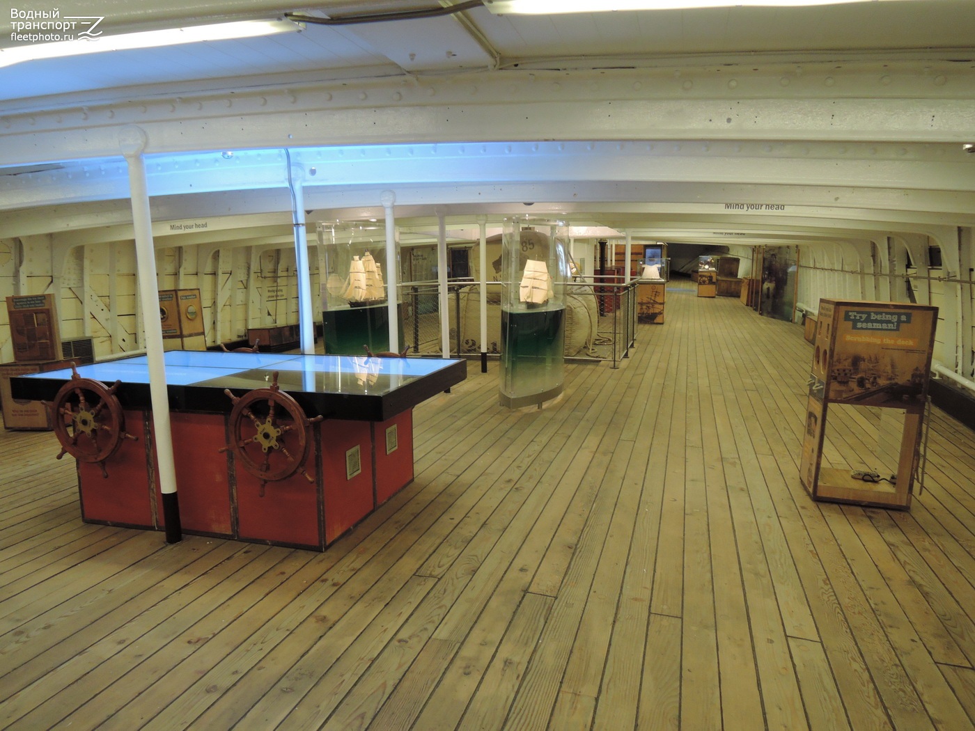 Cutty Sark. Deck views