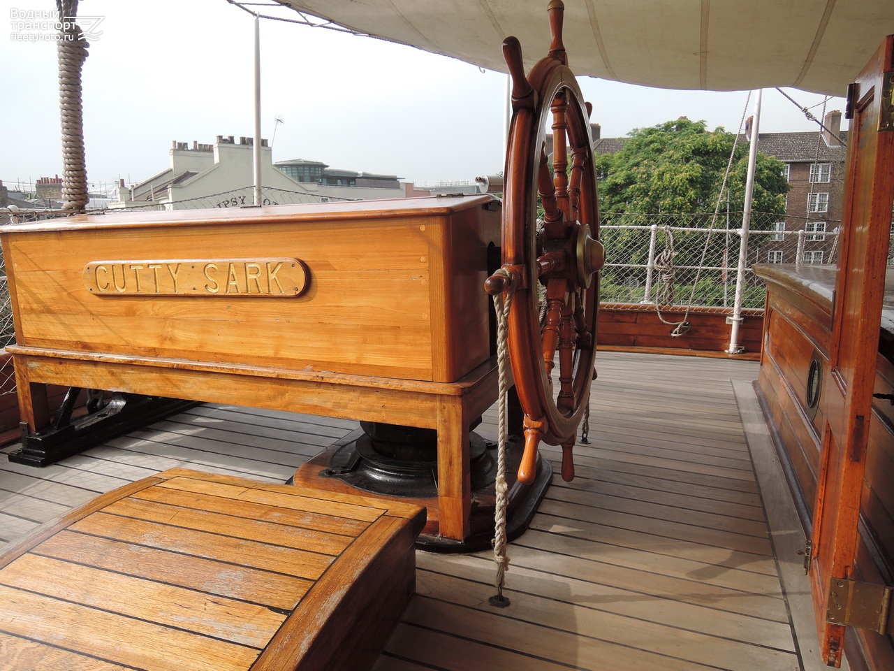 Cutty Sark. Deck views