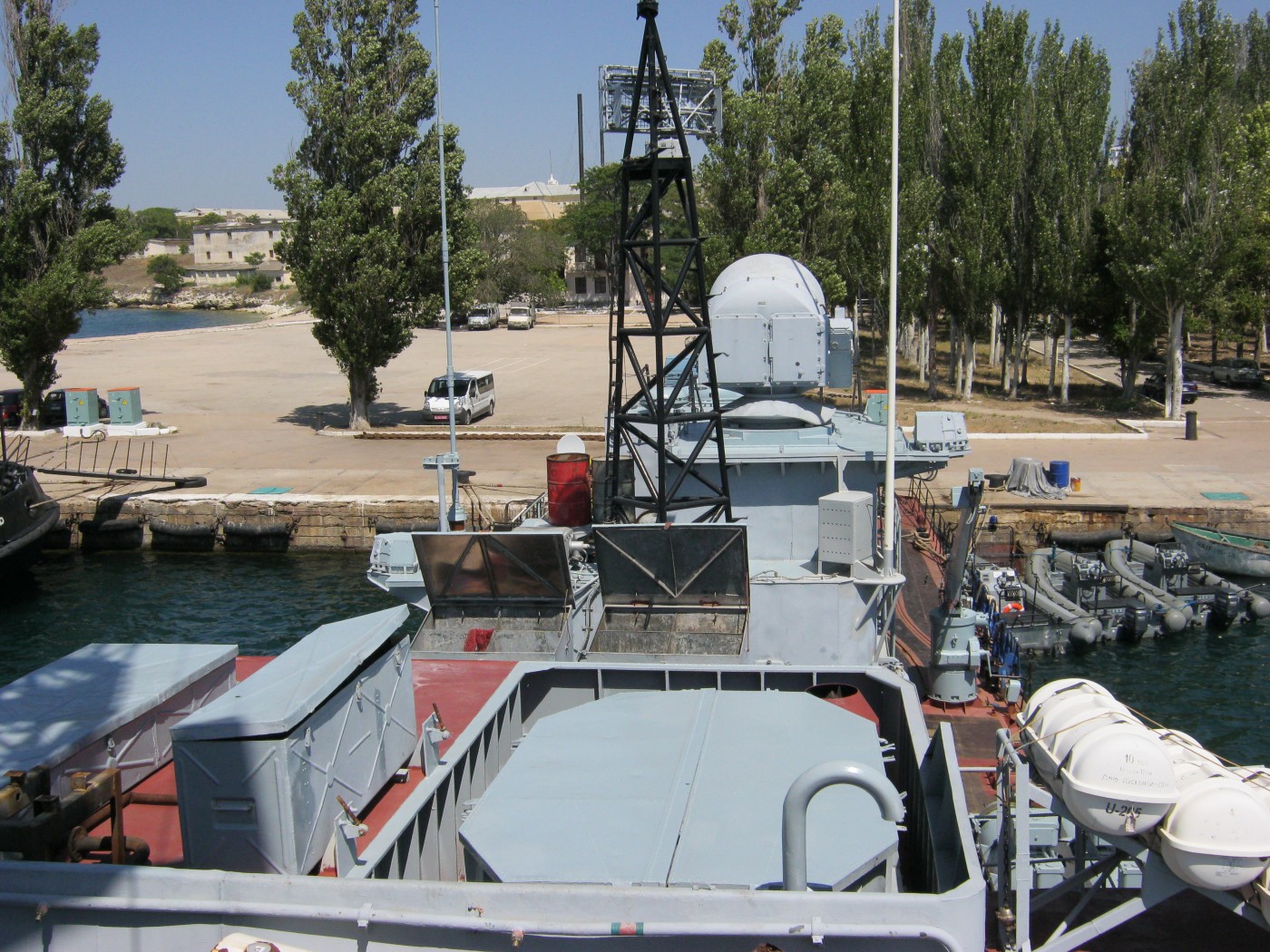 Луцьк. View from wheelhouses and bridge wings