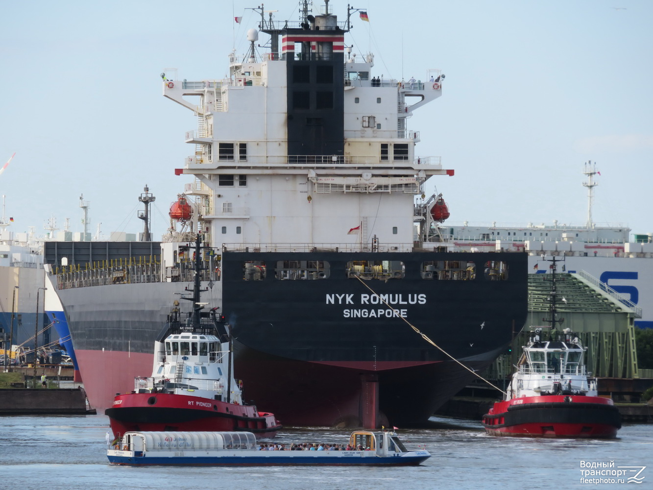 NYK Romulus, RT Pioneer, Lady Sunshine, RT Rob