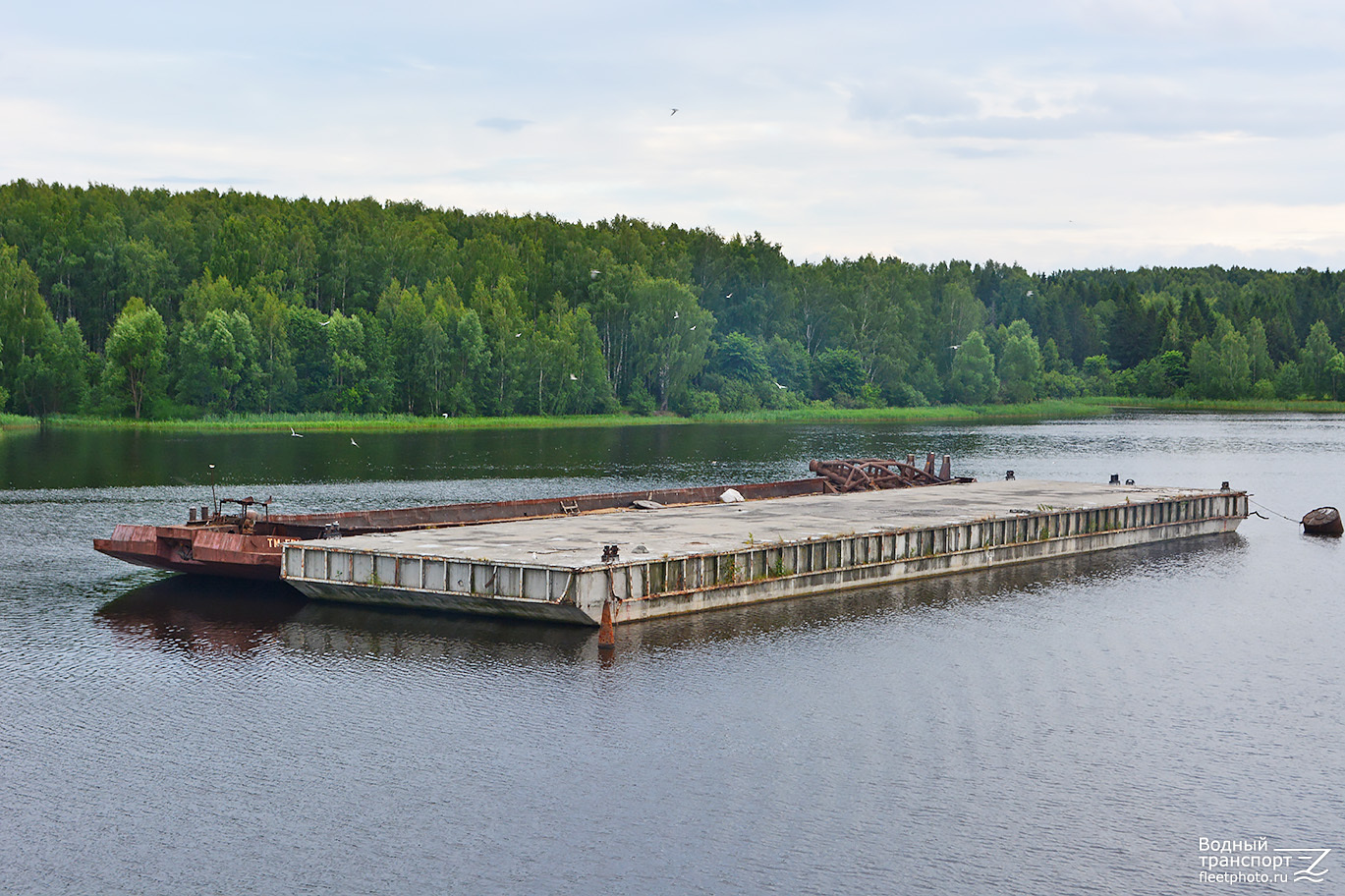 Неопознанный понтон. Russia - Volga Basin