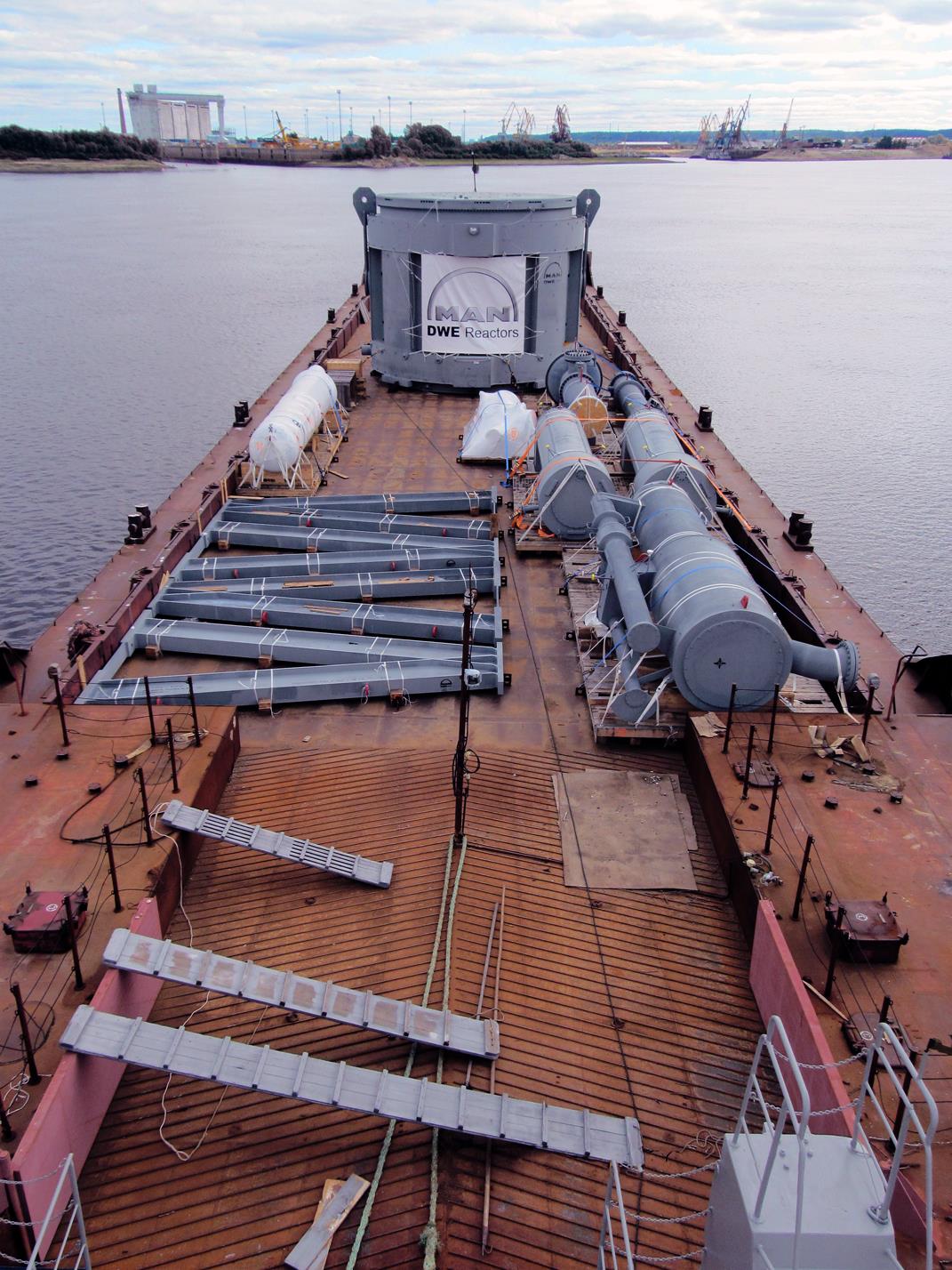 М-58. View from wheelhouses and bridge wings, Deck views