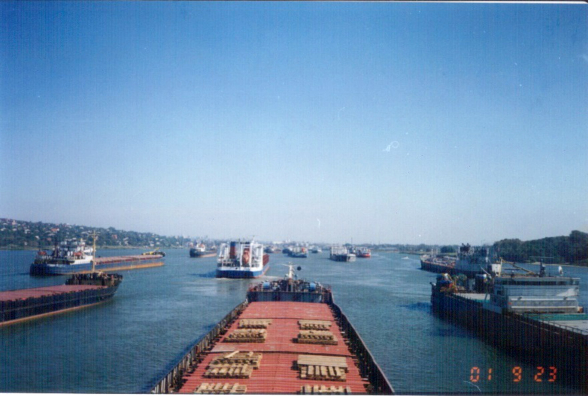 Сормовский-32. View from wheelhouses and bridge wings