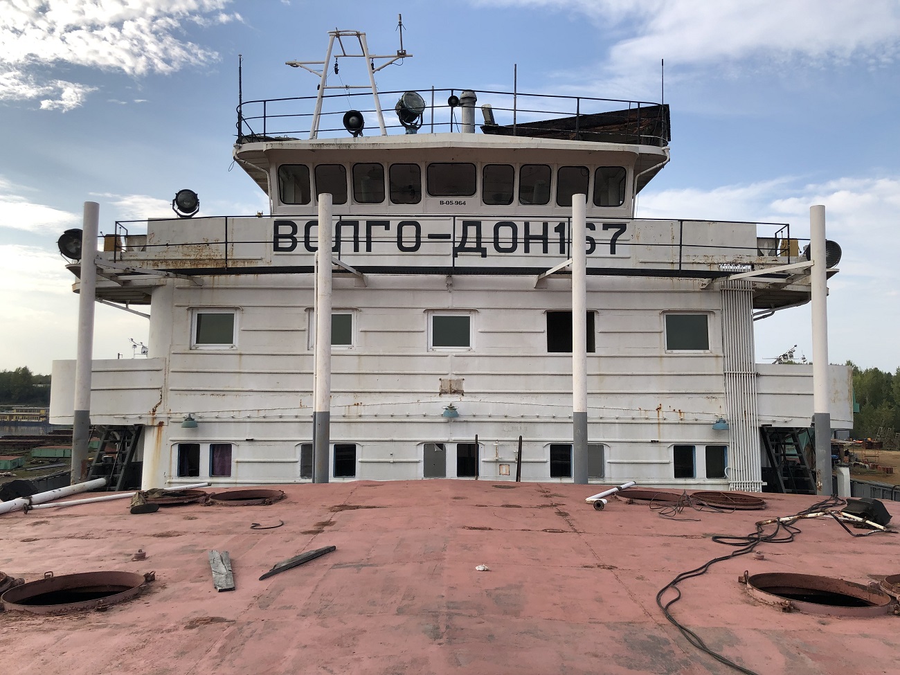 Волго-Дон 167. Vessel superstructures, On-board photos