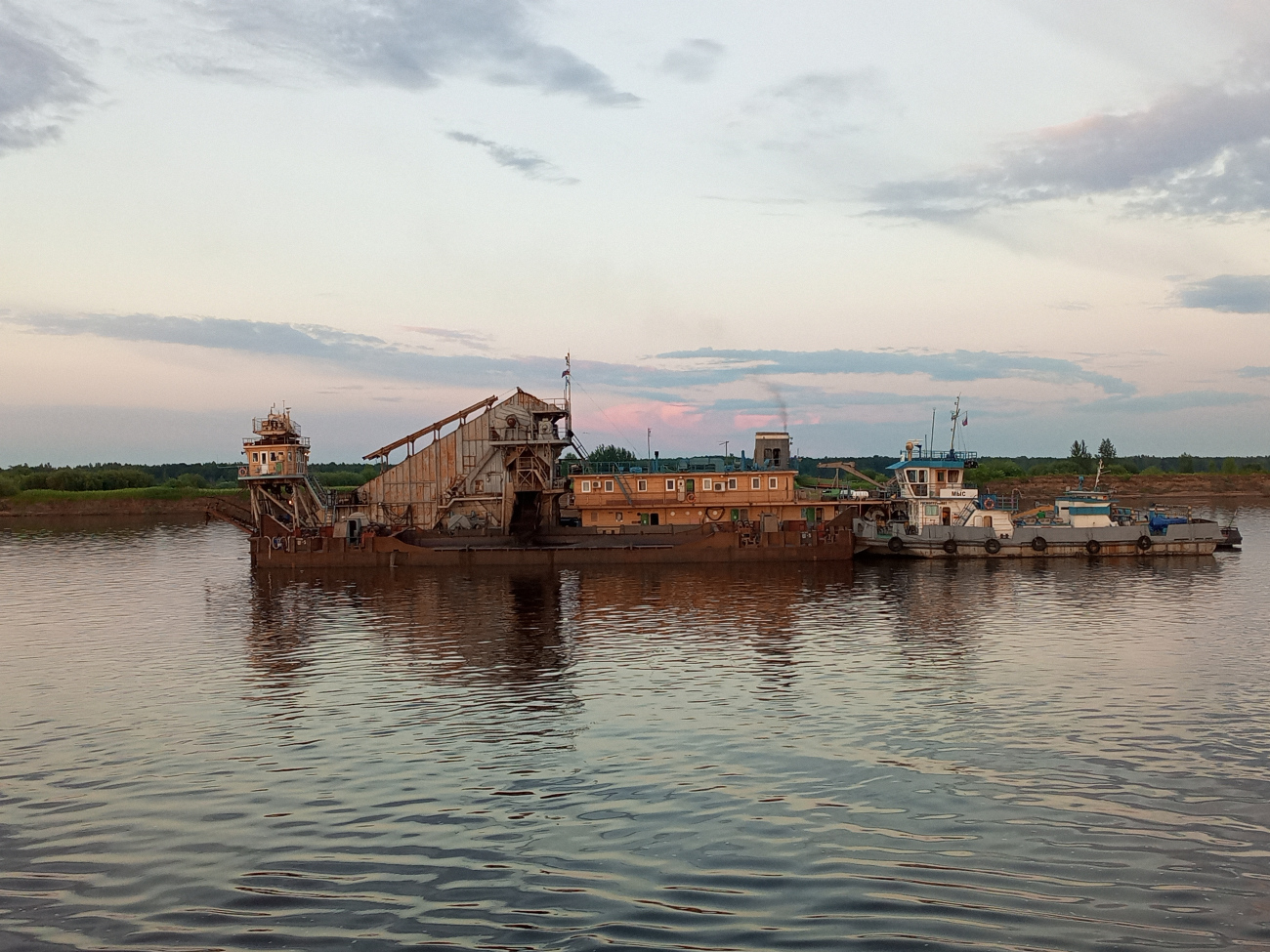 Камский-530, Ш-5, Мыс. View from wheelhouses and bridge wings