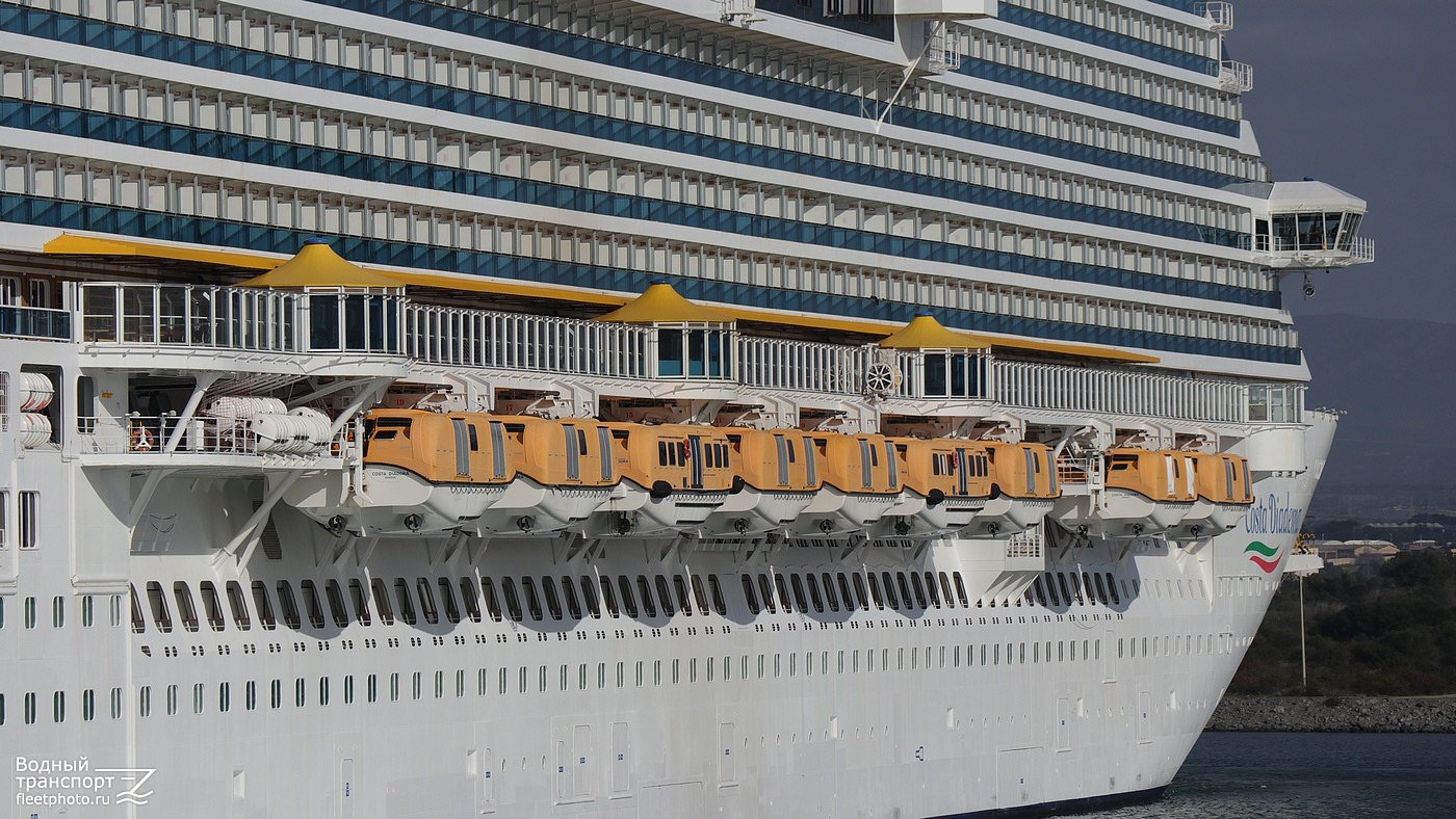 Costa Diadema. Шлюпки и катера