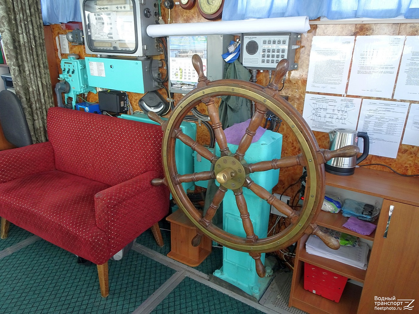 Алдан. View from wheelhouses and bridge wings