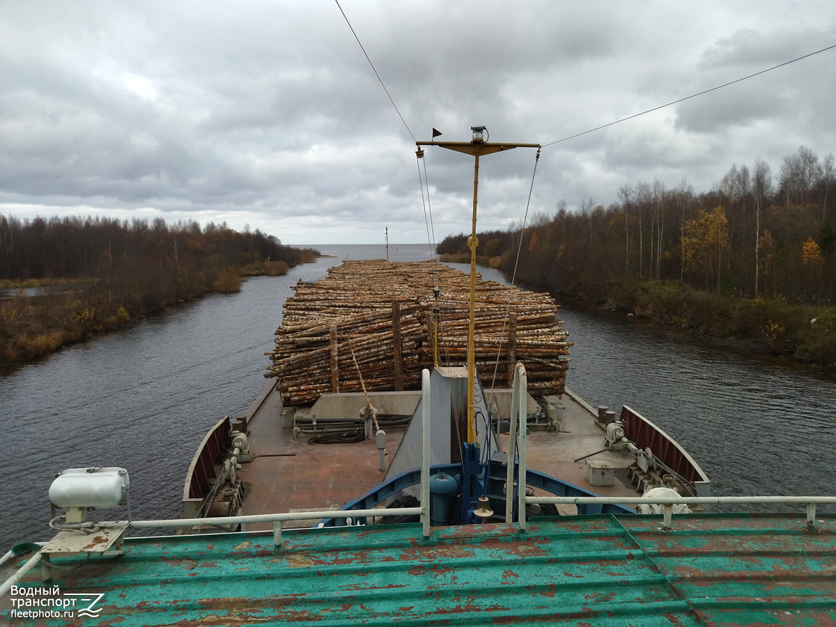 Т-3001. View from wheelhouses and bridge wings