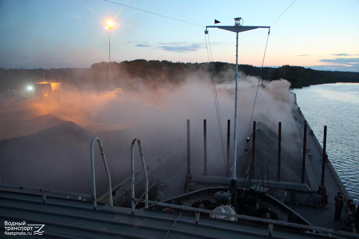 Т-3001. View from wheelhouses and bridge wings