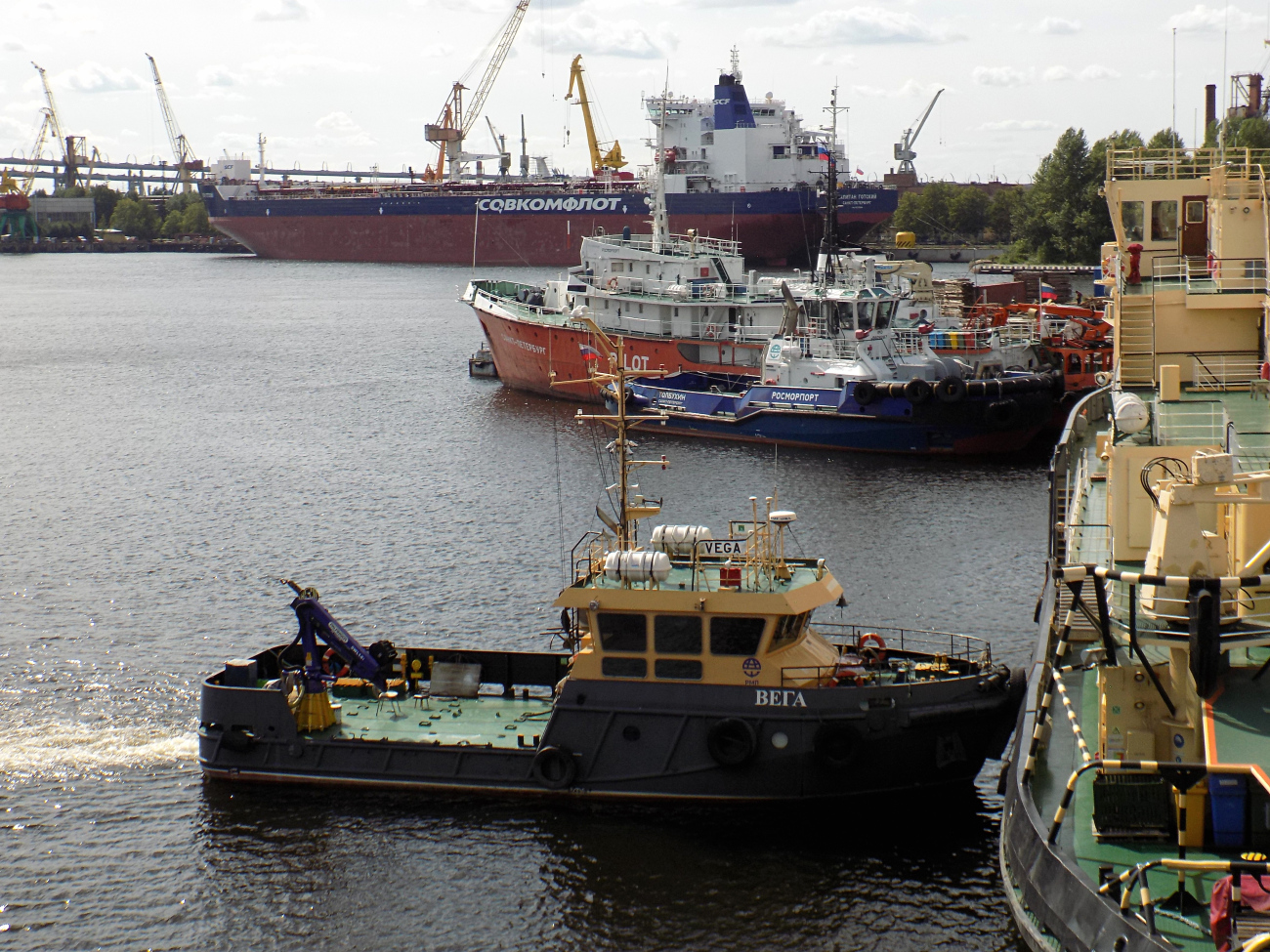 Вега, Иван Крузенштерн, Санкт-Петербург, Толбухин, Капитан Готский. View from wheelhouses and bridge wings