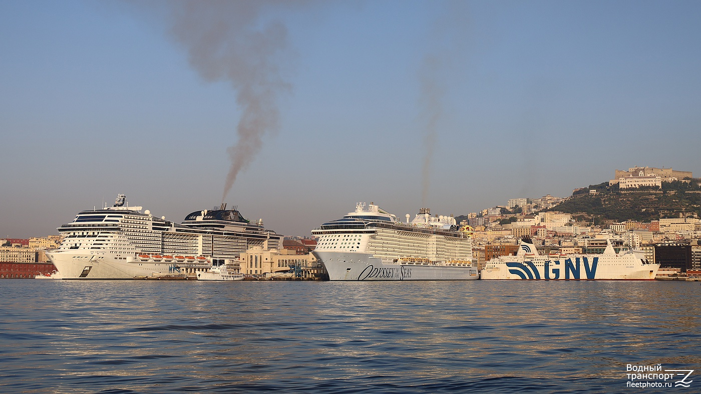 MSC Grandiosa, Patrizia, Odyssey of the Seas, GNV Aries