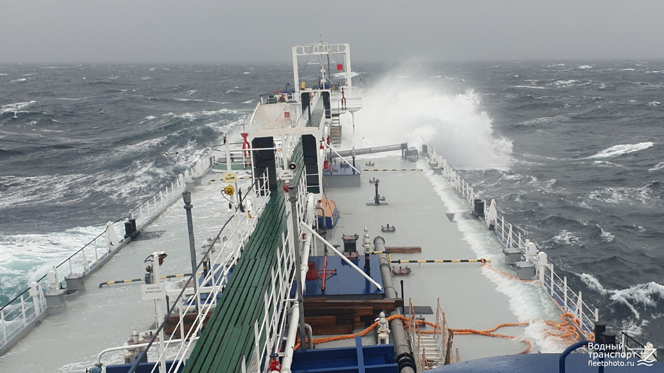 Волгонефть-266. View from wheelhouses and bridge wings, Deck views